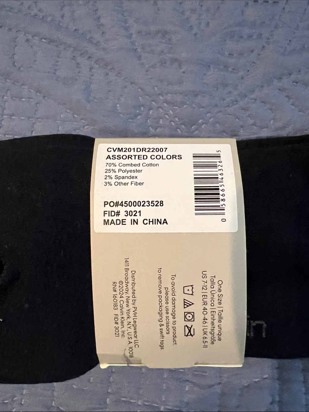Calvin Klein Men's Crew Socks in Heather Gray and Black Trim